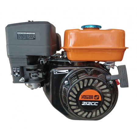 Κινητήρας βενζίνης UNITED POWER 7HP 212cc με άξονα 19mm με σπέιρωμα